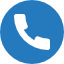 Blue icon of phone