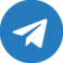 Blue icon of telegram logo